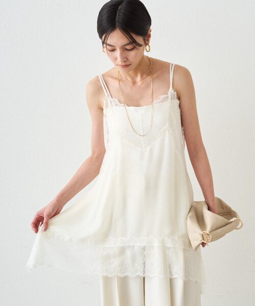 レースシフォンキャミ（キャミソール）｜LOUNGEDRESS（ラウンジドレス