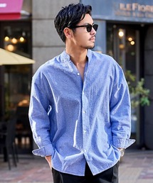 CavariA（キャバリア）の「『CavariA/キャバリア』パナマバンドカラースキッパー長袖シャツ（シャツ/ブラウス）」