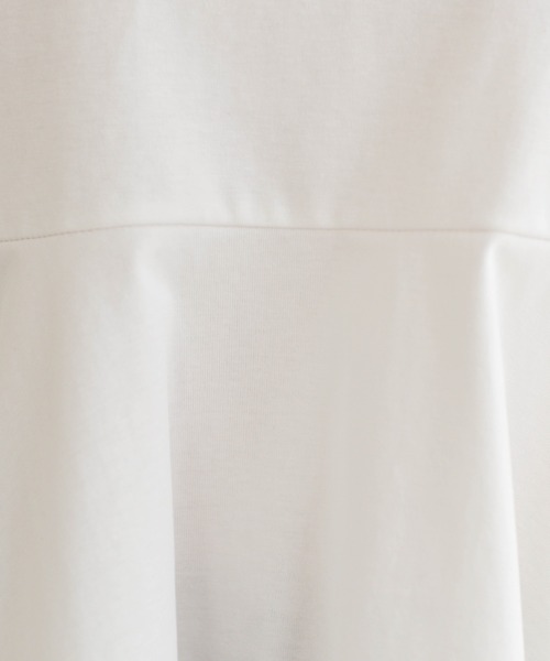 SHOO・LA・RUE（シューラルー）の「チュールレイヤードペプラムＴシャツ（Tシャツ/カットソー・レディース・ホワイト/ダークブラウン/チャコールグレー/ブラック・00）」の10枚目の写真