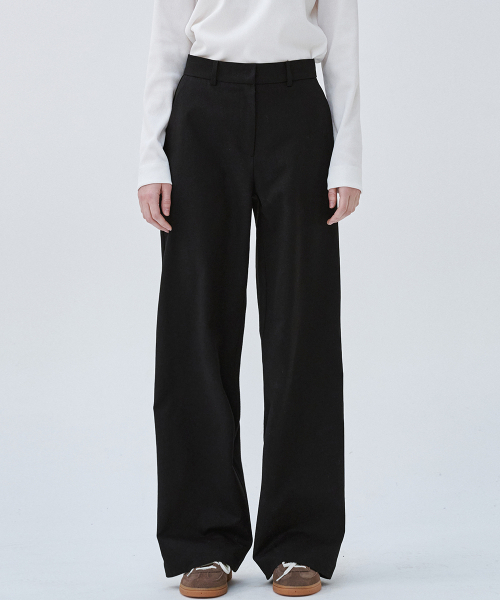 MALOUPE(マロップ)の「2171 ストレッチ軽量ワイドパンツ(ブラック)(スラックス・レディース・その他・26/28/30)」の3枚目の写真