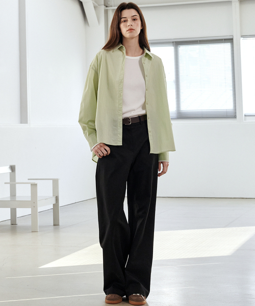 MALOUPE(マロップ)の「2171 ストレッチ軽量ワイドパンツ(ブラック)(スラックス・レディース・その他・26/28/30)」の4枚目の写真