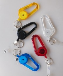 ammy.（エイミードット）の「【 ammy. / エイミードット 】 クリア カラー カラビナ / リールキーホルダー（キーホルダー）」