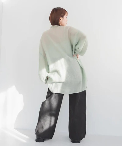 merrylatte(メリーラテ)の「ベルト付きルーズウォッシュデニム【IROHANI】(デニムパンツ・レディース・ブルー/ブラック・FREE)」の22枚目の写真