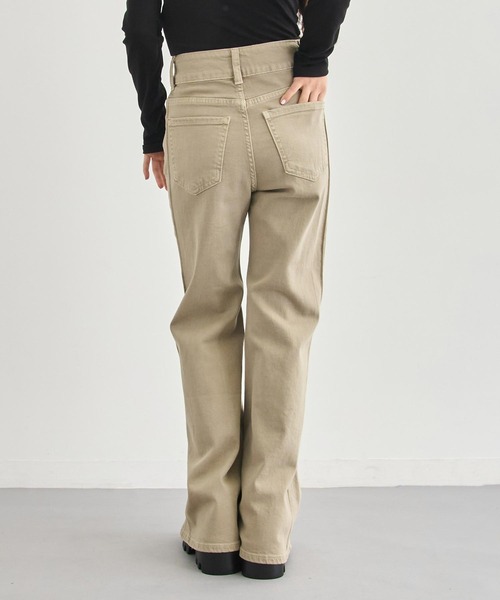 ANAP(アナップ)の「細見えサイドラインフレアデニムパンツ(デニムパンツ・レディース・ブラック/ベージュ/ブルー・M/S)」の14枚目の写真