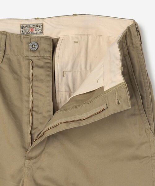 Buzz Rickson's（バズリクソンズ）の「BUZZ RICKSON'S | 〈別注〉 コットン ミリタリーチノ 1942 MODEL MEN（チノパンツ・メンズ・カーキ・30/32/34/36）」の7枚目の写真