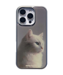 SHIN ROOM（シン・ルーム）の「スモーキーキャットシルバーエポキシフォンケース（スマホケース/カバー）」