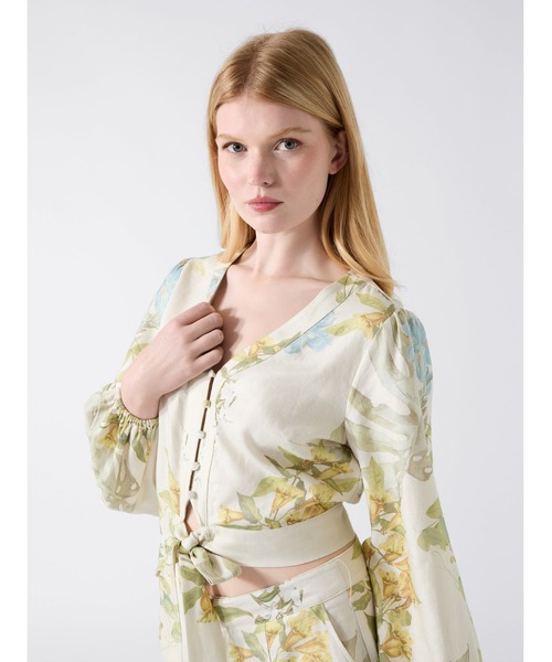 Long Sleeves Shirley Linen Top 長袖 トップス | GUESS(ゲス) JAPAN