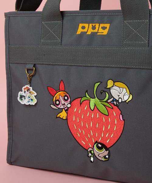 PR01.（ピーアールワン）の「【The Powerpuff Girls / パワーパフ ガールズ】 2WAY バッグ（トートバッグ・レディース・ダークグレー/ベージュ・FREE）」の11枚目の写真