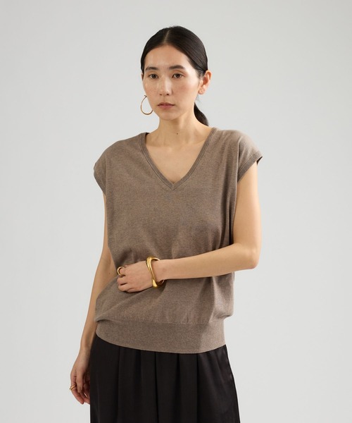 Chaos（カオス）の「Chaos(カオス)/ ◇3/4坪田あさみさんIGLIVE紹介アイテム◇　チュルリーニット（ニット/セーター・レディース・チャコール/モカ・FREE）」の9枚目の写真