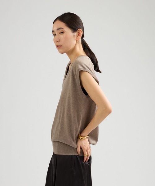 Chaos（カオス）の「Chaos(カオス)/ ◇3/4坪田あさみさんIGLIVE紹介アイテム◇　チュルリーニット（ニット/セーター・レディース・チャコール/モカ・FREE）」の10枚目の写真