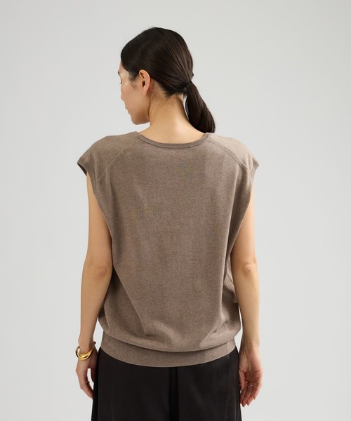 Chaos（カオス）の「Chaos(カオス)/ ◇3/4坪田あさみさんIGLIVE紹介アイテム◇　チュルリーニット（ニット/セーター・レディース・チャコール/モカ・FREE）」の11枚目の写真