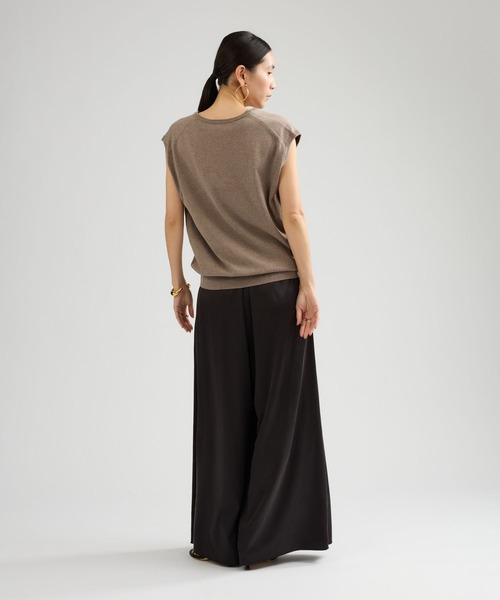 Chaos（カオス）の「Chaos(カオス)/ ◇3/4坪田あさみさんIGLIVE紹介アイテム◇　チュルリーニット（ニット/セーター・レディース・チャコール/モカ・FREE）」の14枚目の写真