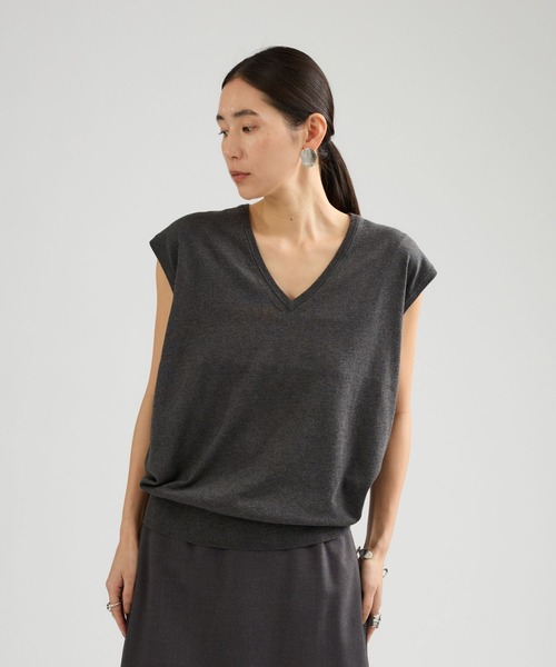 Chaos（カオス）の「Chaos(カオス)/ ◇3/4坪田あさみさんIGLIVE紹介アイテム◇　チュルリーニット（ニット/セーター・レディース・チャコール/モカ・FREE）」の15枚目の写真