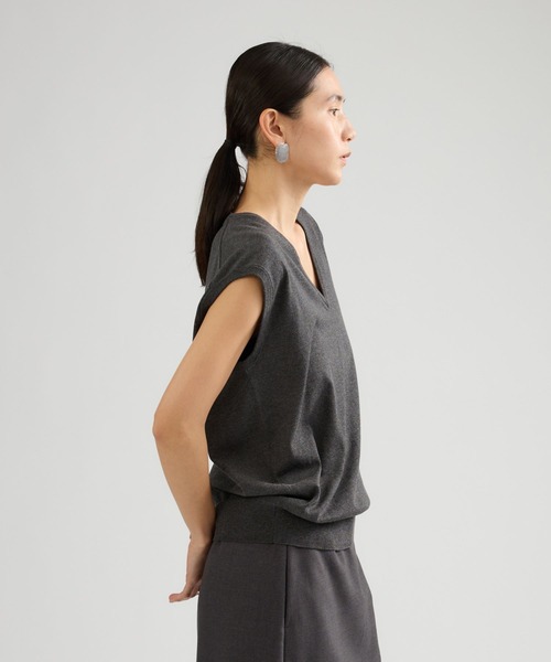 Chaos（カオス）の「Chaos(カオス)/ ◇3/4坪田あさみさんIGLIVE紹介アイテム◇　チュルリーニット（ニット/セーター・レディース・チャコール/モカ・FREE）」の16枚目の写真