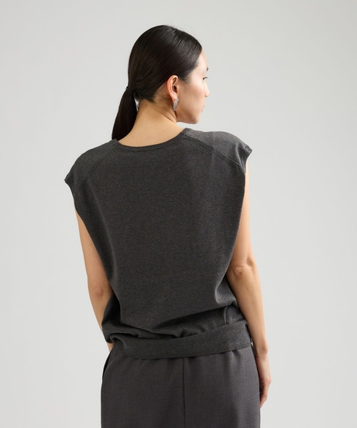 Chaos（カオス）の「Chaos(カオス)/ ◇3/4坪田あさみさんIGLIVE紹介アイテム◇　チュルリーニット（ニット/セーター・レディース・チャコール/モカ・FREE）」の3枚目の写真