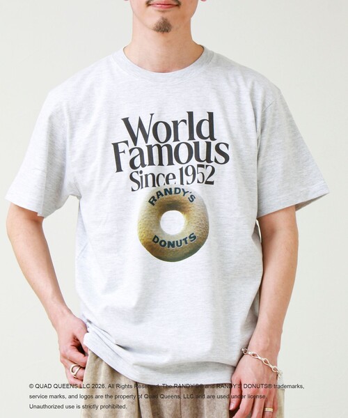 GOOD ROCK SPEED(グッドロックスピード)の「【GOOD ROCK SPEED】Randy’s Donuts / ランディーズドーナツ プリントT(Tシャツ/カットソー・メンズ・ブラック/ライトグレー/オフホワイト・M/L)」の2枚目の写真