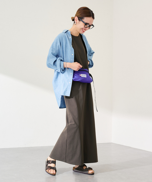 FRAMeWORK（フレームワーク）の「≪新色 / 追加≫トリコットタンクドレス（ワンピース・レディース・チャコールグレー/ブラック・38/36）」の5枚目の写真