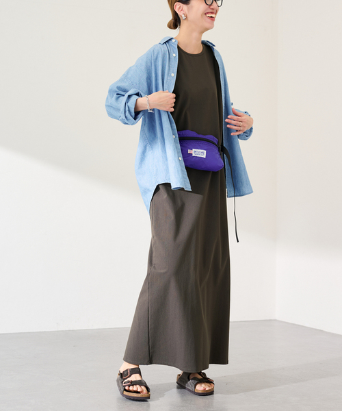 FRAMeWORK（フレームワーク）の「≪新色 / 追加≫トリコットタンクドレス（ワンピース・レディース・チャコールグレー/ブラック・38/36）」の6枚目の写真