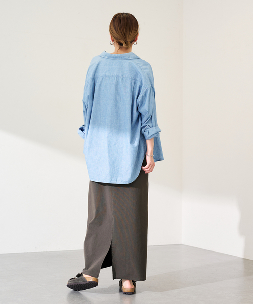 FRAMeWORK（フレームワーク）の「≪新色 / 追加≫トリコットタンクドレス（ワンピース・レディース・チャコールグレー/ブラック・38/36）」の7枚目の写真