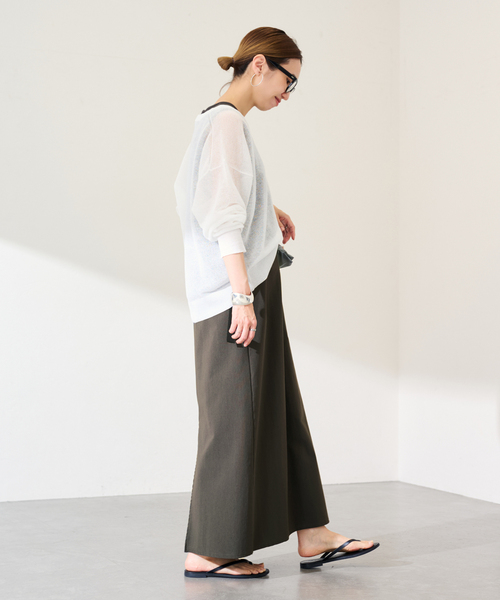 FRAMeWORK（フレームワーク）の「≪新色 / 追加≫トリコットタンクドレス（ワンピース・レディース・チャコールグレー/ブラック・38/36）」の11枚目の写真