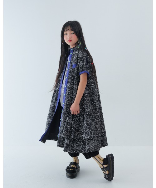 unica(ユニカ)の「manyBearカラフルシャツワンピース(ワンピース・キッズ・ブラック/オフホワイト・XL/L)」の13枚目の写真