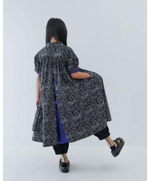 unica(ユニカ)の「manyBearカラフルシャツワンピース(ワンピース・キッズ・ブラック/オフホワイト・XL/L)」の14枚目の写真
