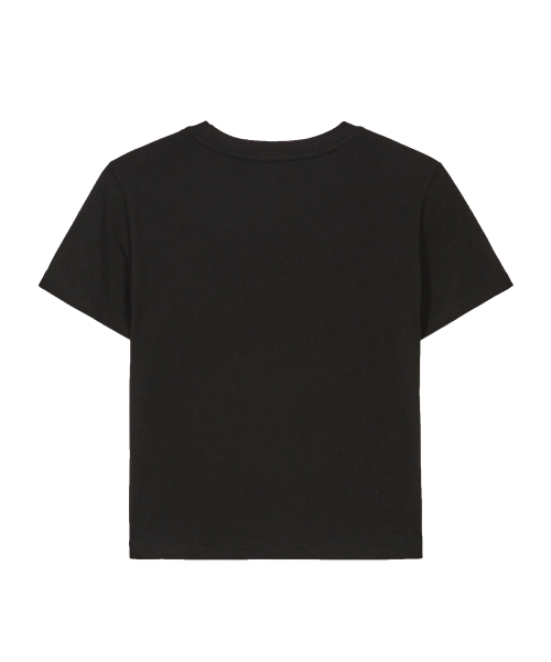 ILLIGO(イリゴ)の「チェックアプリケルーズクロップTシャツブラック(Tシャツ/カットソー・レディース・その他・OS)」の6枚目の写真