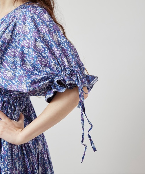 チャイハネ（チャイハネ）の「【チャイハネ】バサンタワンピース（ワンピース・レディース・ブラック/ネイビー/ホワイト・FREE）」の9枚目の写真