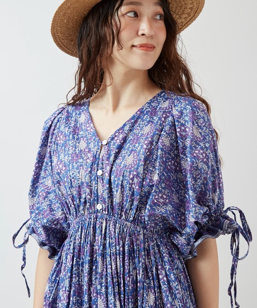 チャイハネ（チャイハネ）の「【チャイハネ】バサンタワンピース（ワンピース・レディース・ブラック/ネイビー/ホワイト・FREE）」の11枚目の写真