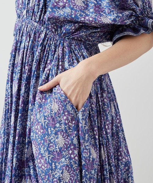 チャイハネ（チャイハネ）の「【チャイハネ】バサンタワンピース（ワンピース・レディース・ブラック/ネイビー/ホワイト・FREE）」の8枚目の写真