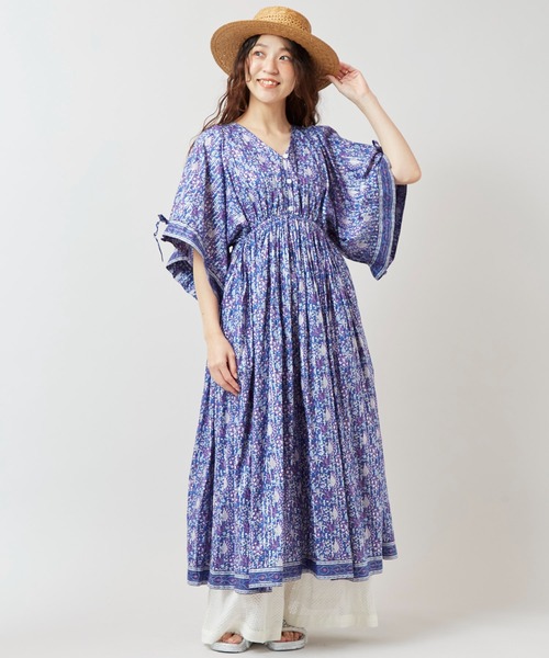 チャイハネ（チャイハネ）の「【チャイハネ】バサンタワンピース（ワンピース・レディース・ブラック/ネイビー/ホワイト・FREE）」の20枚目の写真