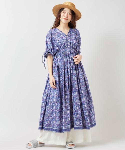 チャイハネ（チャイハネ）の「【チャイハネ】バサンタワンピース（ワンピース・レディース・ブラック/ネイビー/ホワイト・FREE）」の16枚目の写真