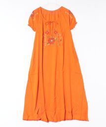 チャイハネ | 【チャイハネ】花刺繍クロスステッチワンピース(ワンピース)