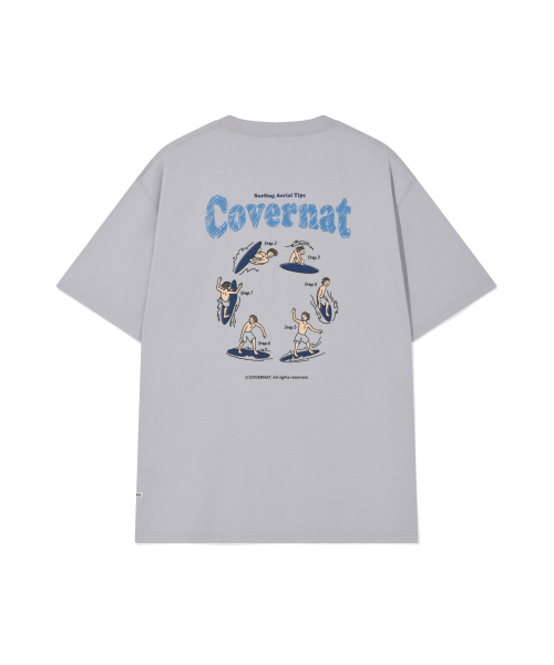 COVERNAT(カバーナット)の「クールコットンサーフィングモーショングラフィックTシャツライトパープル(Tシャツ/カットソー・レディース・その他・SMALL/MEDIUM/LARGE/X-LARGE/XX-LARGE/X-SMALL)」の2枚目の写真