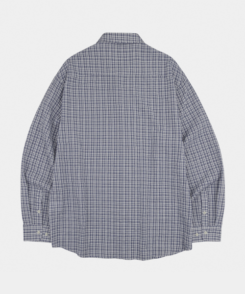 LETTERCOMO(レテルコモ)の「マイルドブラシチェックシャツスカイブルー(シャツ/ブラウス・レディース・その他・MEDIUM/LARGE)」の5枚目の写真