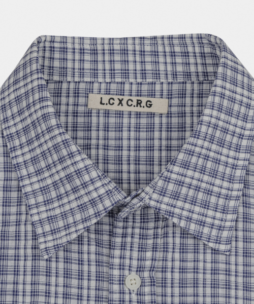 LETTERCOMO(レテルコモ)の「マイルドブラシチェックシャツスカイブルー(シャツ/ブラウス・レディース・その他・MEDIUM/LARGE)」の6枚目の写真