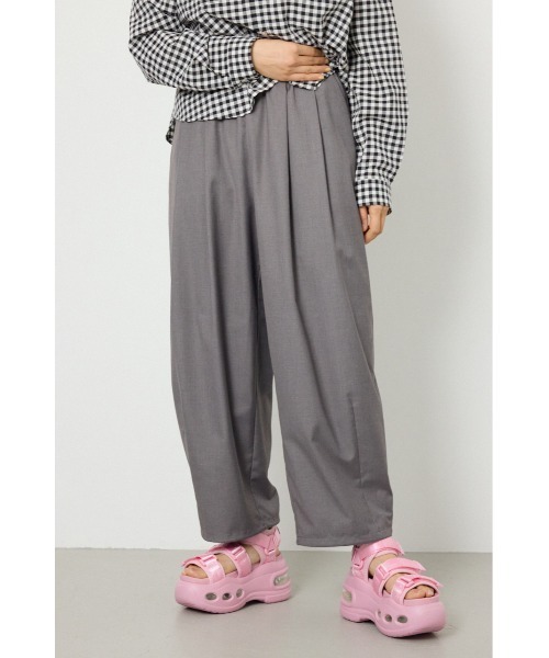 RODEO CROWNS WIDE BOWL（ロデオクラウンズワイドボウル）の「コクーンタックパンツ（スラックス・レディース・グレー/ブラック/ブラウン・SMALL/MEDIUM）」の14枚目の写真