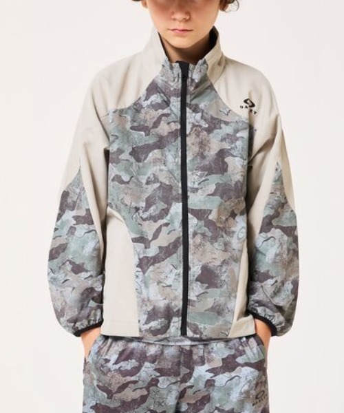 OAKLEY(オークリー)の「オークリー YTR CLOTH JKT 11.0(ナイロンジャケット・キッズ・ブラック/ブラウン/ホワイト・130cm/140cm/150cm/160cm)」の1枚目の写真