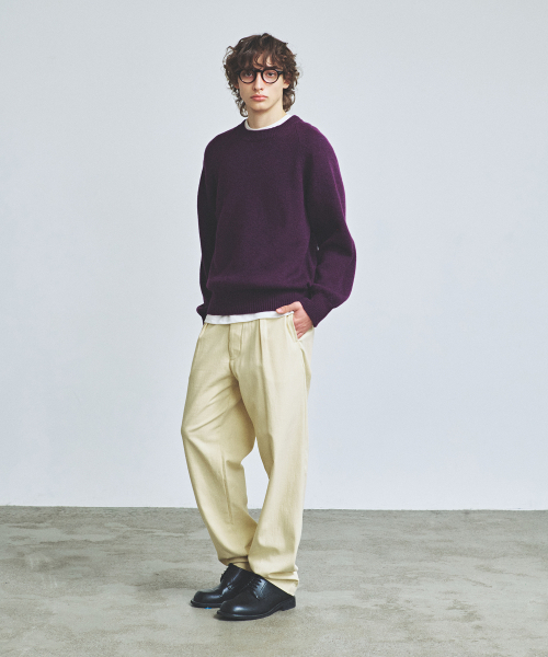 KNITTED(ニッティド)の「シェギドック ウール100% ラウンドニット PURPLE(ニット/セーター・レディース・その他・MEDIUM/LARGE/X-LARGE)」の5枚目の写真