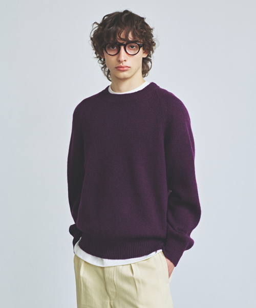 KNITTED(ニッティド)の「シェギドック ウール100% ラウンドニット PURPLE(ニット/セーター・レディース・その他・MEDIUM/LARGE/X-LARGE)」の7枚目の写真