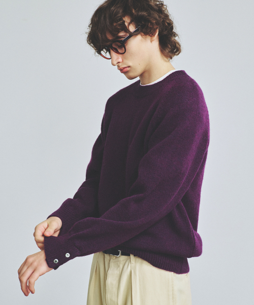 KNITTED(ニッティド)の「シェギドック ウール100% ラウンドニット PURPLE(ニット/セーター・レディース・その他・MEDIUM/LARGE/X-LARGE)」の8枚目の写真