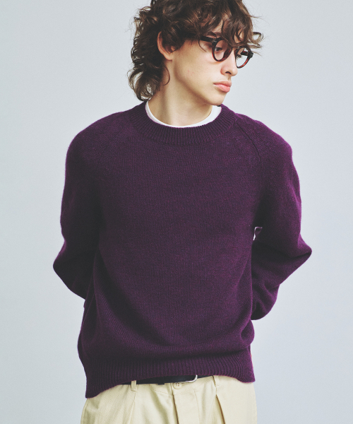 KNITTED(ニッティド)の「シェギドック ウール100% ラウンドニット PURPLE(ニット/セーター・レディース・その他・MEDIUM/LARGE/X-LARGE)」の10枚目の写真
