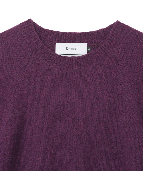 KNITTED(ニッティド)の「シェギドック ウール100% ラウンドニット PURPLE(ニット/セーター・レディース・その他・MEDIUM/LARGE/X-LARGE)」の13枚目の写真