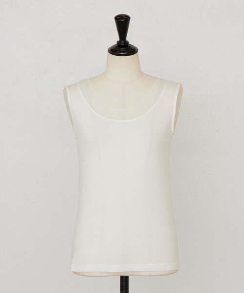 BEARDSLEY（ビアズリー）の「シアーコンビタンクトップ（キャミソール・レディース・ブラック/ホワイト/ライトグレー・FREE）」の16枚目の写真