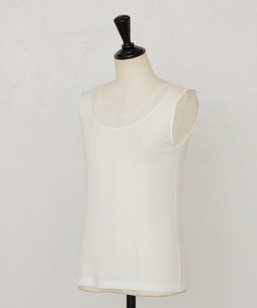 BEARDSLEY（ビアズリー）の「シアーコンビタンクトップ（キャミソール・レディース・ブラック/ホワイト/ライトグレー・FREE）」の17枚目の写真