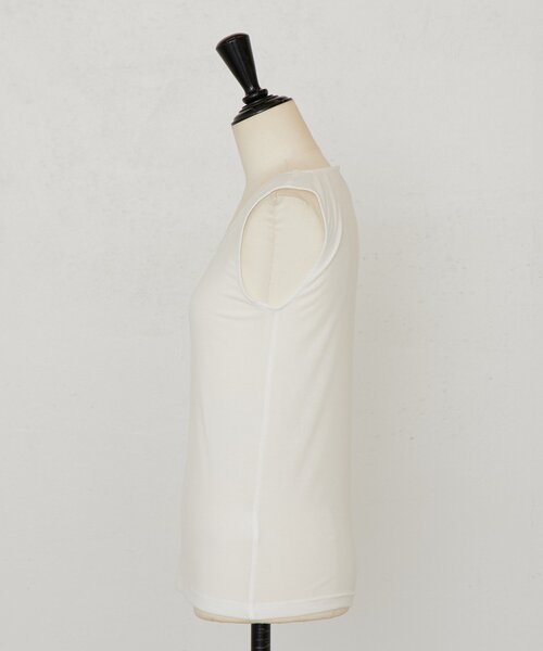 BEARDSLEY（ビアズリー）の「シアーコンビタンクトップ（キャミソール・レディース・ブラック/ホワイト/ライトグレー・FREE）」の18枚目の写真