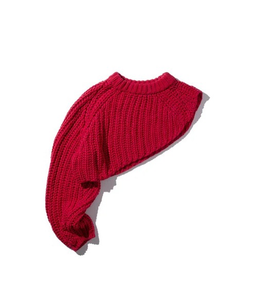GOAT ESSENCE(ゴートエッセンス)の「SHOULDER KNIT SWEATER(ニット/セーター・メンズ・レッド/ブラック/グレー・FREE)」の9枚目の写真