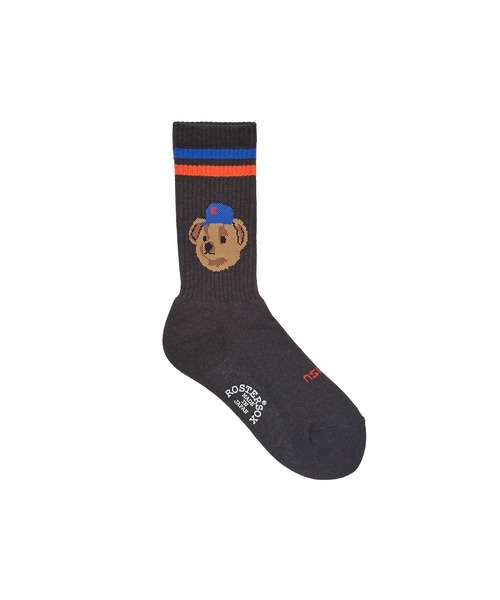 ROSTER SOX（ロスターソックス）の「(ROSTER SOX)TEAM BEAR（ソックス/靴下・レディース・ブラック/ホワイト・ONE SIZE）」の7枚目の写真