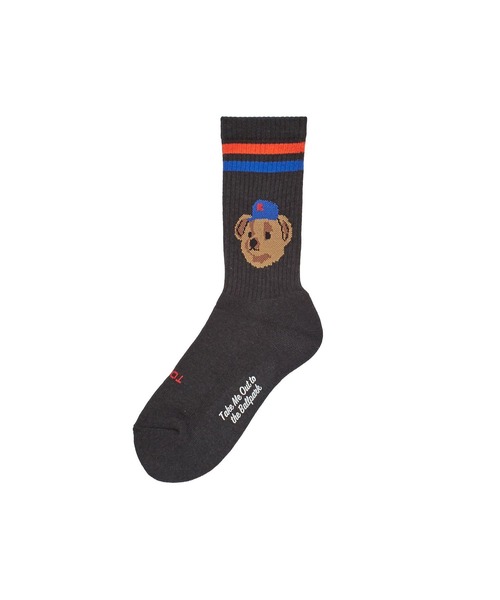 ROSTER SOX（ロスターソックス）の「(ROSTER SOX)TEAM BEAR（ソックス/靴下・レディース・ブラック/ホワイト・ONE SIZE）」の10枚目の写真