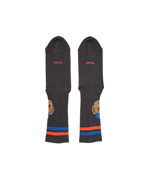 ROSTER SOX（ロスターソックス）の「(ROSTER SOX)TEAM BEAR（ソックス/靴下・レディース・ブラック/ホワイト・ONE SIZE）」の12枚目の写真